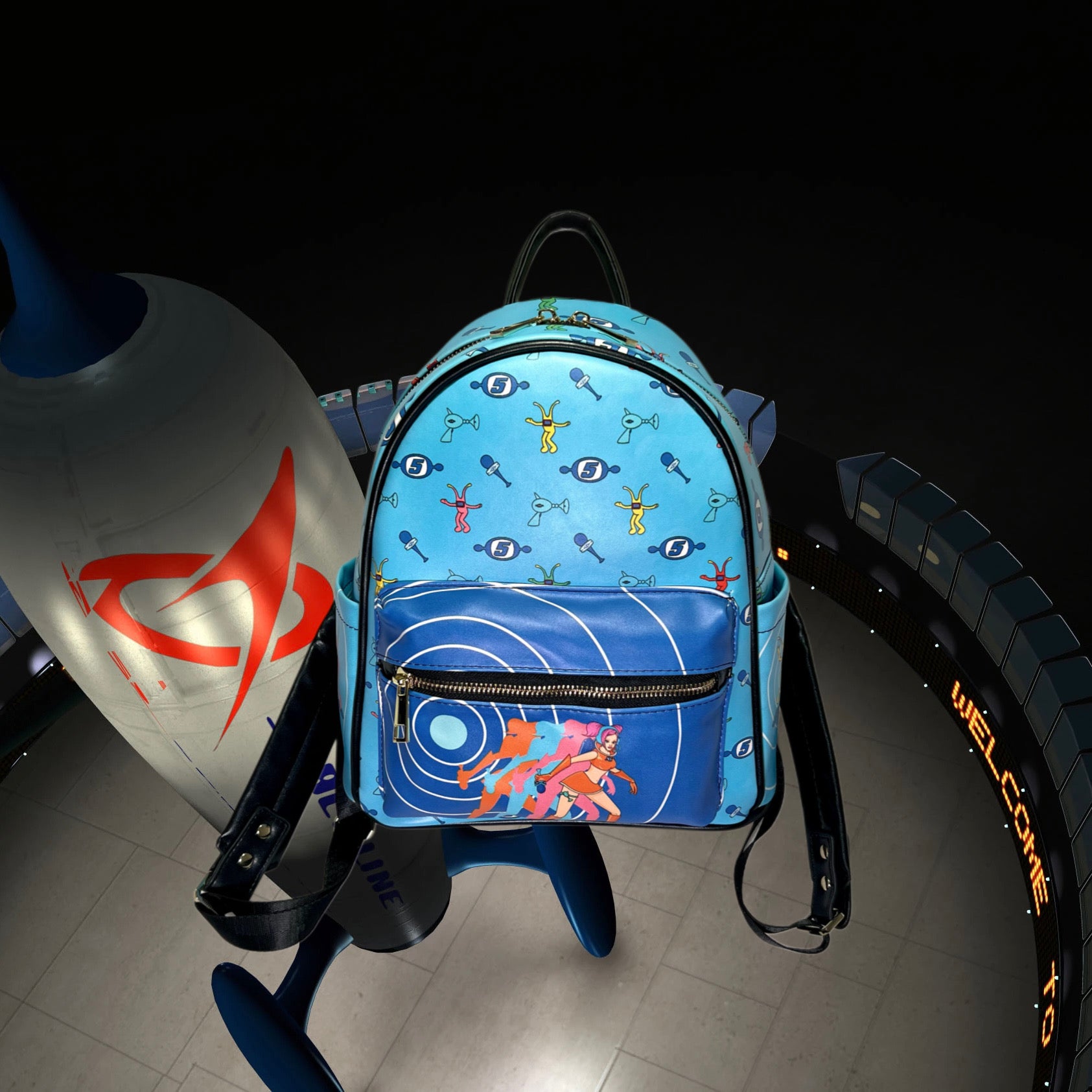 Space Cat Mini Backpack (Made to order)