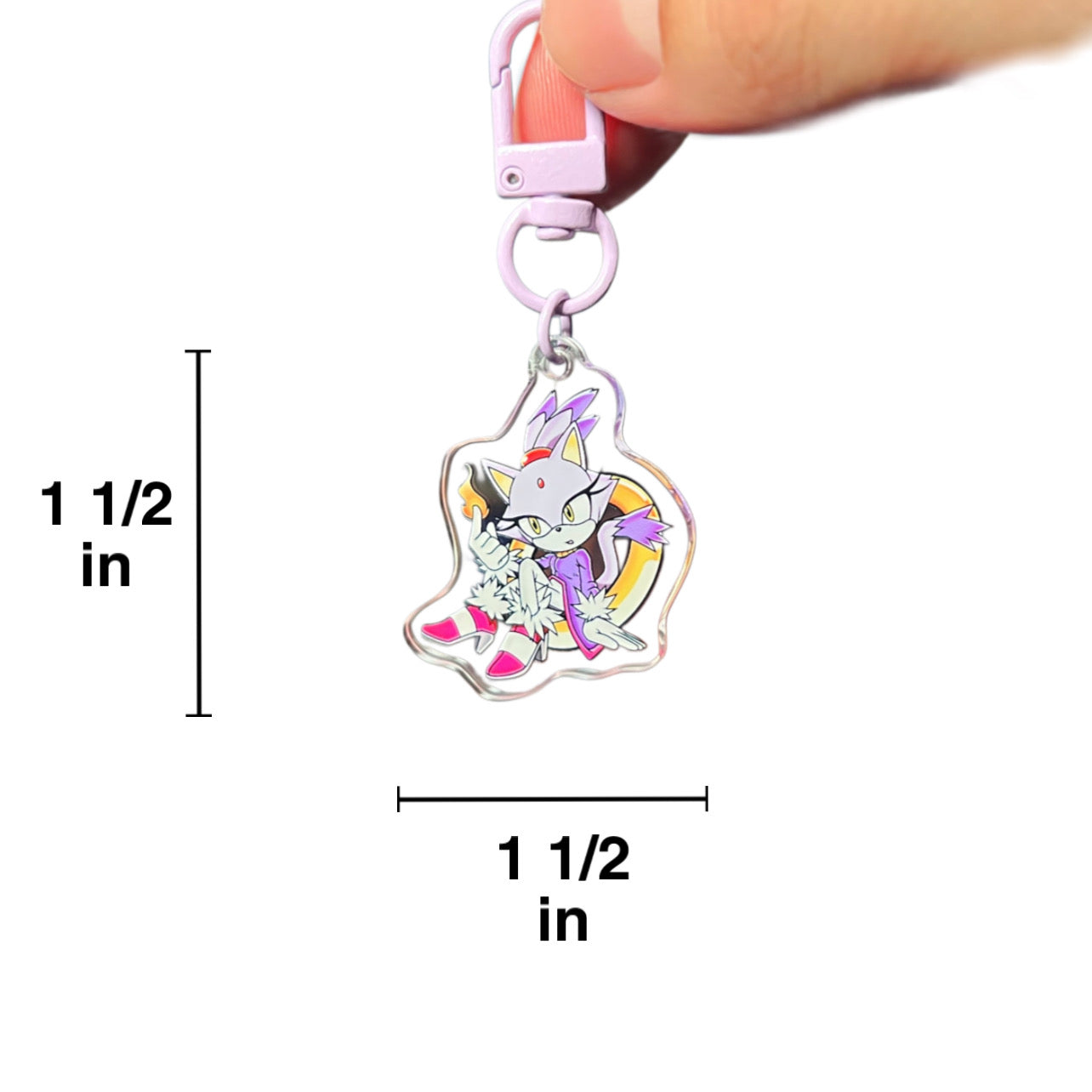 Sol Kitty mini Acrylic Keychain Charm